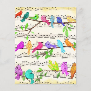 Cute Colourful Musical Birds Symphony - Happy Song Flyer
