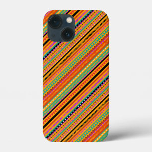 Cute colourful native aztec patterns design iPhone 13 mini case
