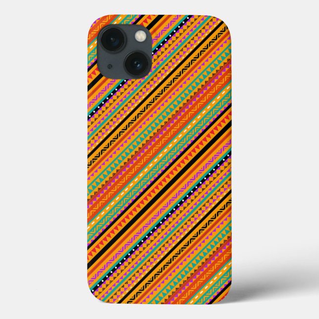 Cute colourful native aztec patterns design Case-Mate iPhone case (Back)