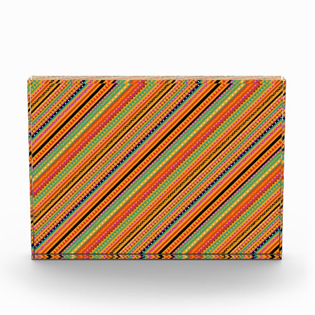 Cute colourful native aztec patterns design photo block (Front)