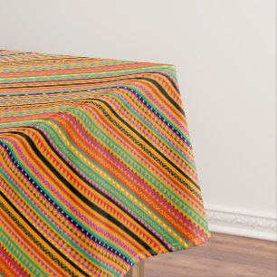 Cute colourful native aztec patterns design tablecloth