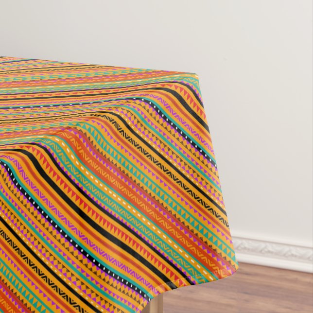 Cute colourful native aztec patterns design tablecloth (In Situ)
