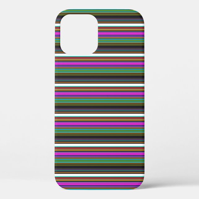 Cute colourful neon stripes Case-Mate iPhone case (Back)