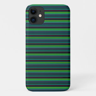 Cute colourful neon stripes iPhone 11 case