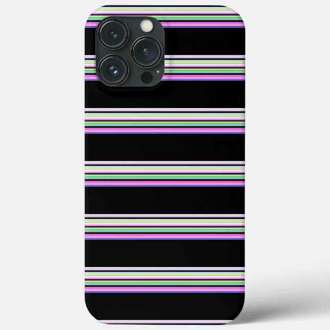 Cute colourful neon stripes Case-Mate iPhone case (Back)