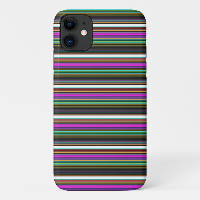 Cute colourful neon stripes Case-Mate iPhone case (Back)