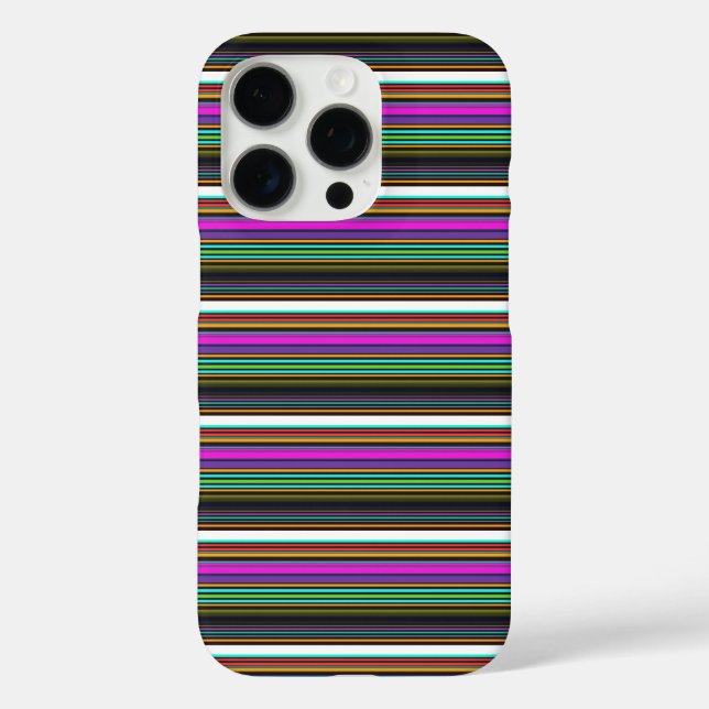 Cute colourful neon stripes Case-Mate iPhone case (Back)