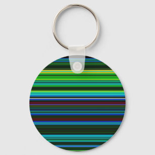 Cute colourful neon stripes key ring