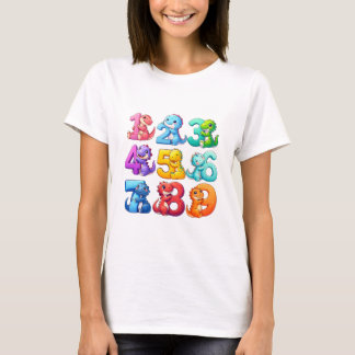 Cute Colourful Numbers Maths T Shirt for Kids