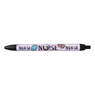 Cute Colourful Nurse Purple Pen