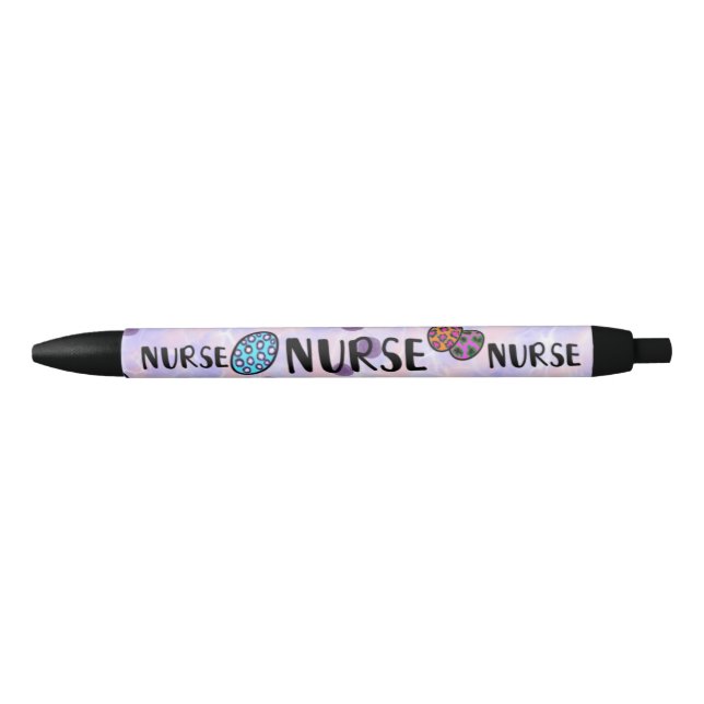 Cute Colourful Nurse Purple Pen (Front)