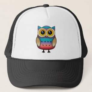 Cute Colourful Owl Trucker Hat