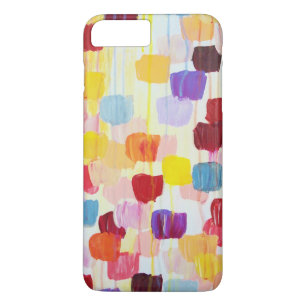 Cute colourful painting flowers iPhone 8 plus/7 plus case