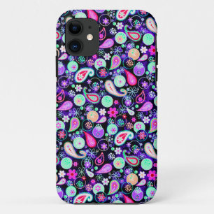 Cute colourful paisley patterns iPhone 11 case
