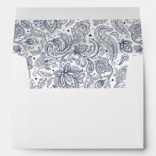 Cute colourful paisley patterns envelope