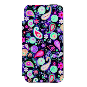 Cute colourful paisley patterns incipio watson™ iPhone 5 wallet case