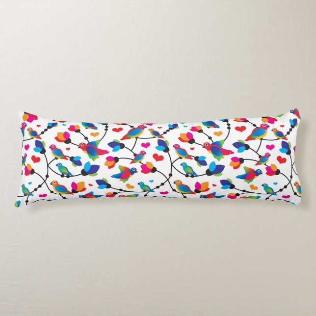 cute colourful parrot bird body cushion (Front)