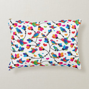 cute colourful parrot bird decorative cushion