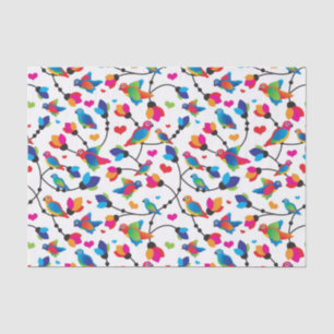 cute colourful parrot bird tissue paper