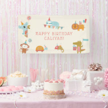 Cute & Colourful Party Animals Kids Birthday Party