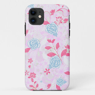 Cute colourful pastel floral pattern iPhone 11 case