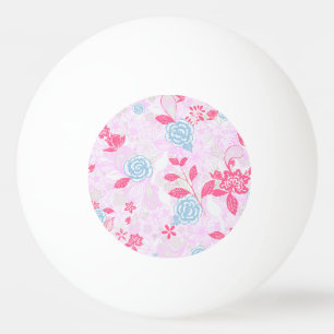 Cute colourful pastel floral pattern Low-Top sneak Ping Pong Ball