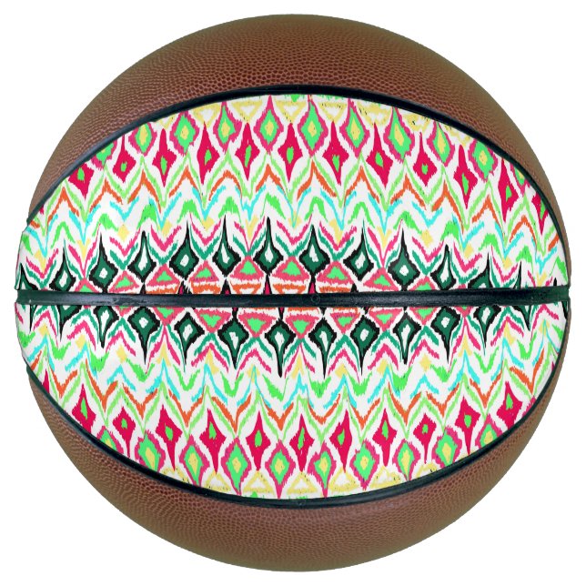 Cute colourful pattern  basketball (Front)
