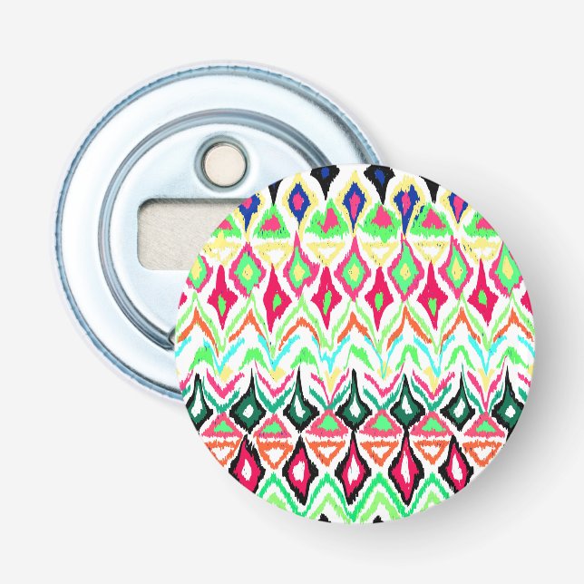 Cute colourful pattern bottle opener (Front)