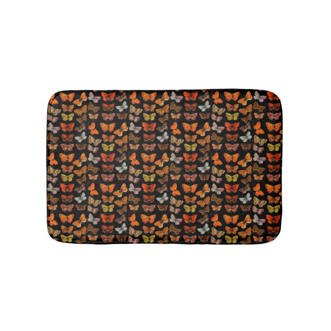 Cute Colourful Pattern Butterflies Bath Mat (Front)