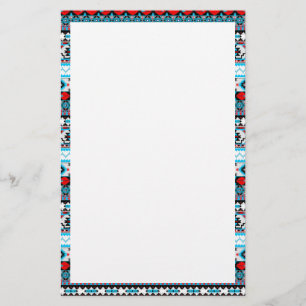 Cute colourful patterns stationery