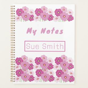 Cute Colourful Pink Floral Planner