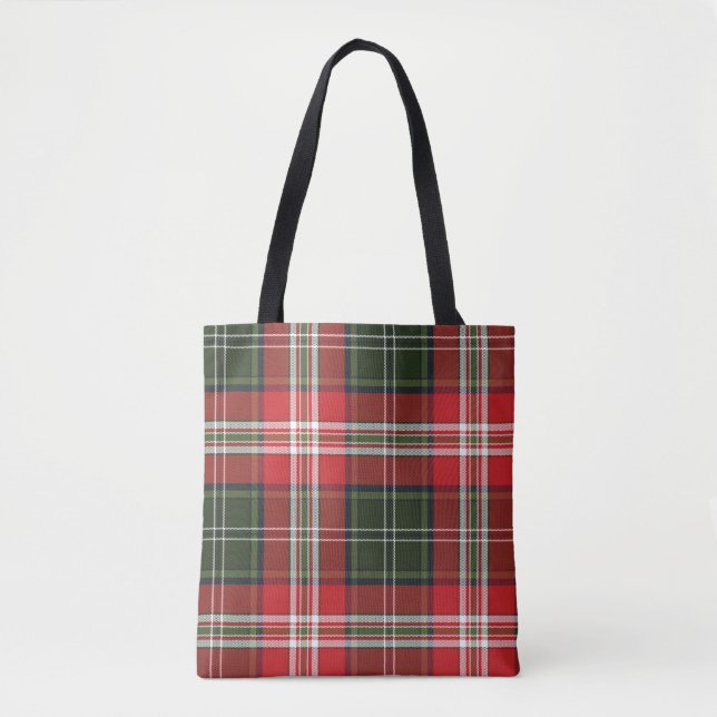 Cute Colourful Plaid Tote Bags (Front)