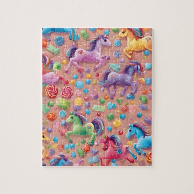 Cute Colourful Pony Jigsaw Puzzle (Vertical)