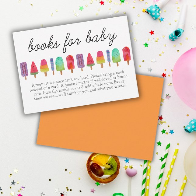 Cute Colourful Popsicle Books For Baby  Enclosure Card (Creator Uploaded)