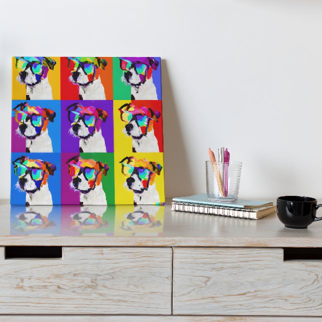 Cute Colourful Portrait of JRT in pop art style Poster (Creator Uploaded)