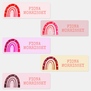 Cute Colourful Rainbow Childs Name