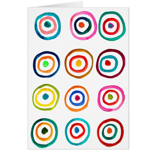 Cute colourful rainbow circles whimsical (Front)