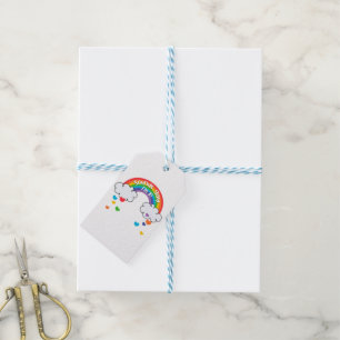 Cute Colourful Rainbow Hearts Sounds Gay I'm In Gift Tags