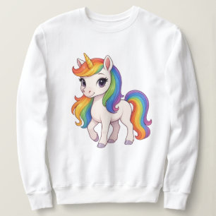 Cute, Colourful Rainbow unicorn Sweatshirt