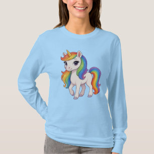 Cute, Colourful Rainbow unicorn T-Shirt