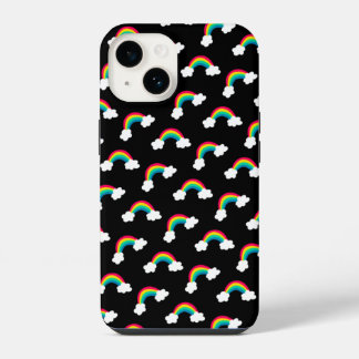 Cute Colourful Rainbows Pattern Bandanna iPhone 14 Case