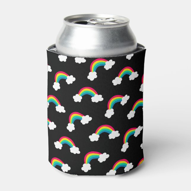 Cute Colourful Rainbows Pattern Can Cooler (Can Front)
