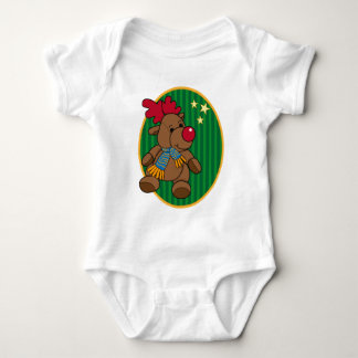 Cute, colourful Reindeer Design Baby Bodysuit