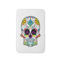 Cute Colourful Retro Floral Sugar Skull
