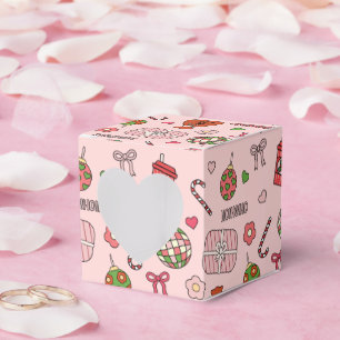 Cute Colourful Retro Pink Favour Box