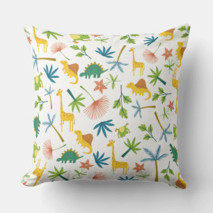 Cute colourful safari woodland animals nursery kid cushion