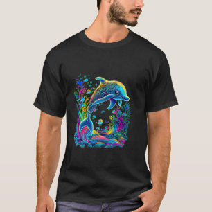 Cute Colourful Sea Life Dolphin T-Shirt