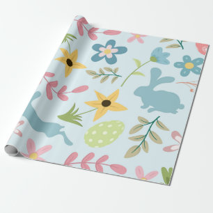 Cute Colourful Seamless Easter Pattern  Wrapping Paper