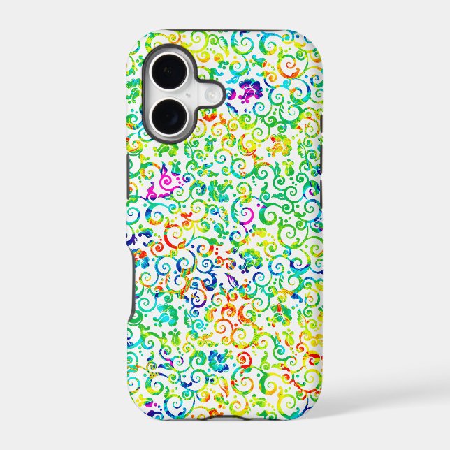 Cute colourful seamless flowers pattern (Back)