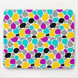 Cute colourful seamless patterns design mouse mat